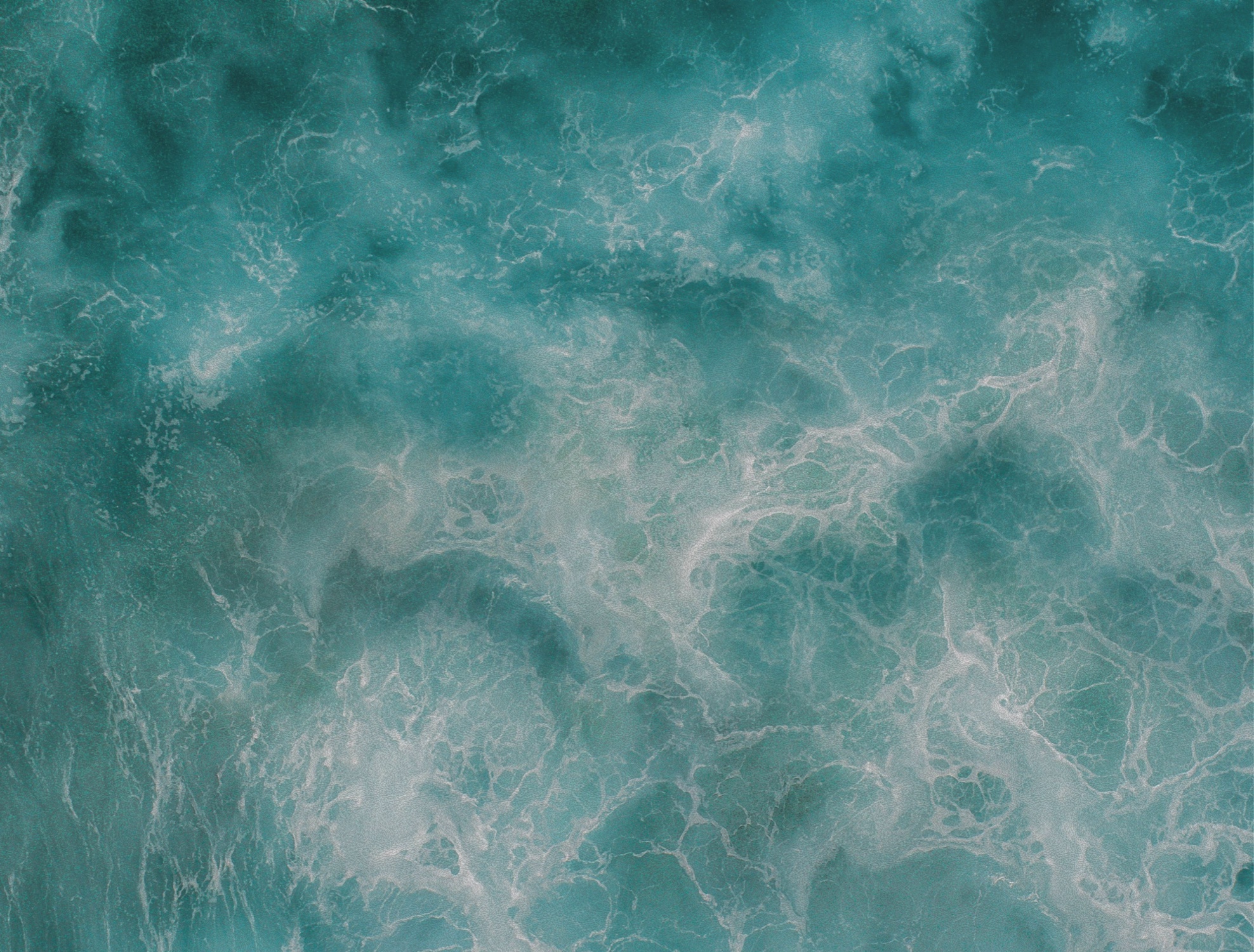 Aerial view of ocean waves